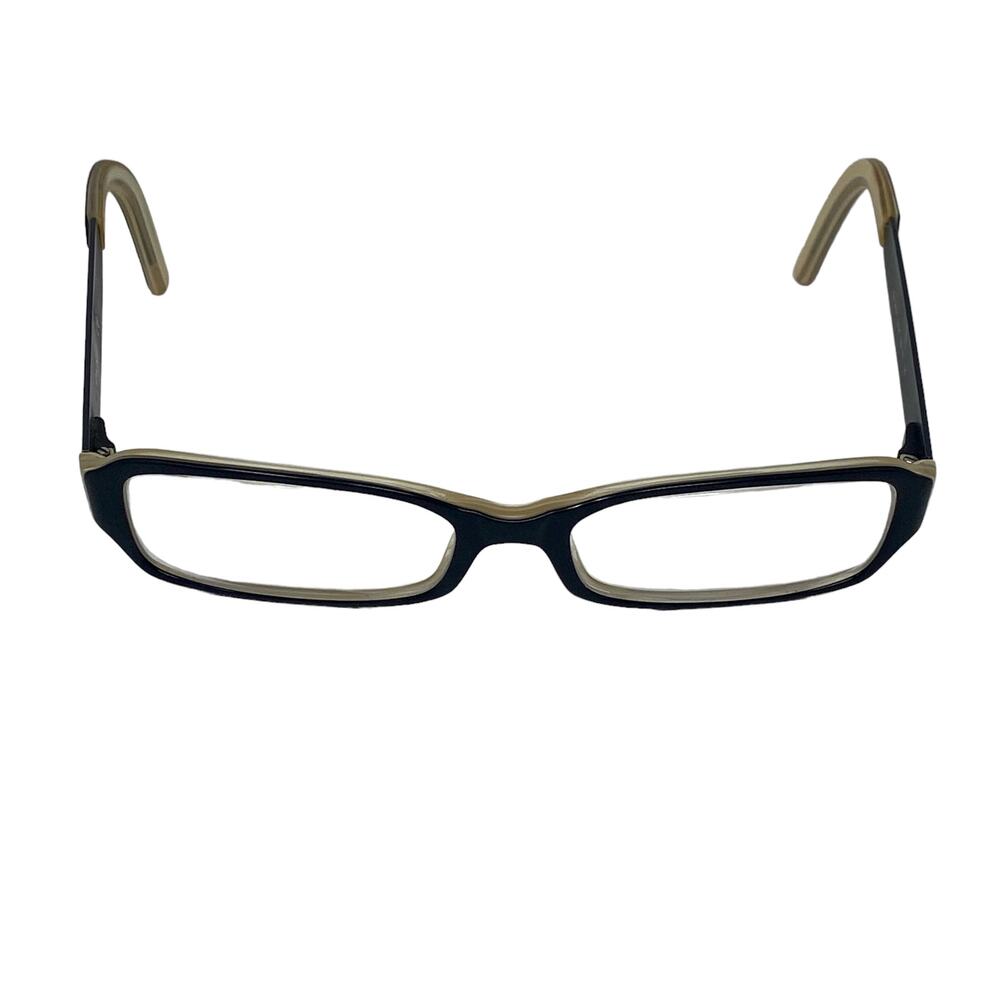 DKNY Woman's Black White Eyeglasses Frames Only Needs Lens